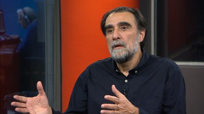 Oche Califa en el estudio de Infobae en 2018